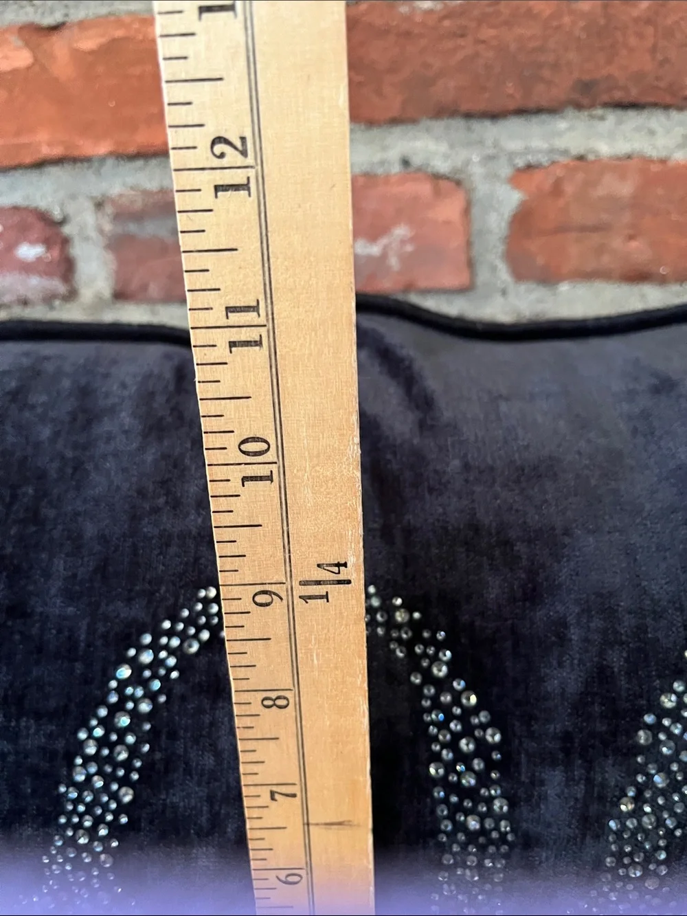 Black 'BOO!' Velvet Decorative Pillow - Designer Brand
